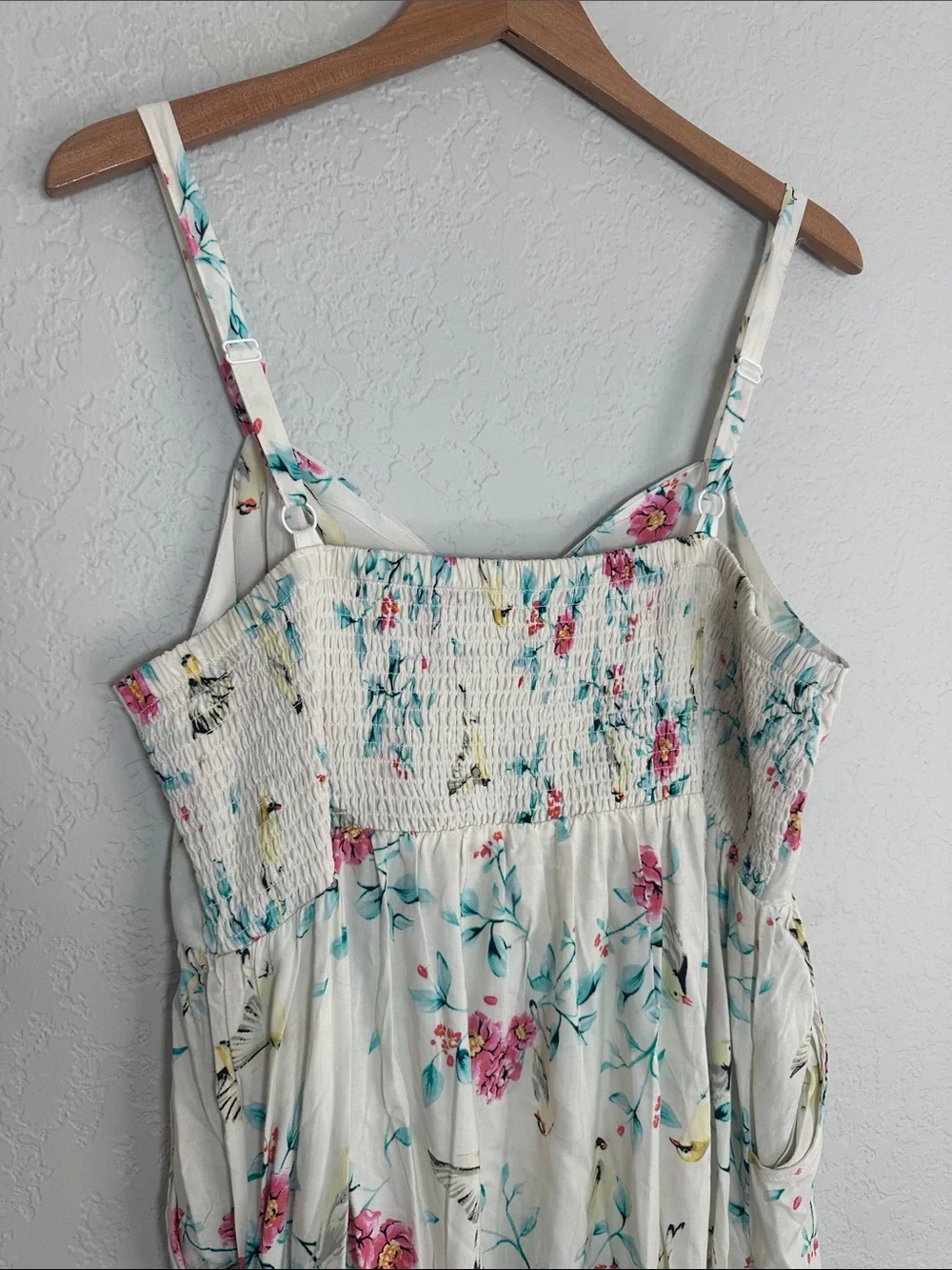 NEW torrid Floral Sundress Dress Bird Summer Vacation Travel Cruise Milkmaid 2X - Picture 9 of 10